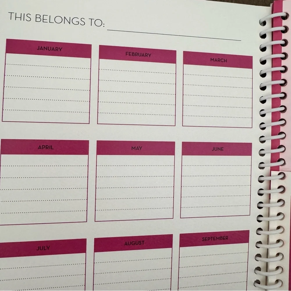 Home Finance Bill Organizer monthly pockets Budget planner girls just want NEW